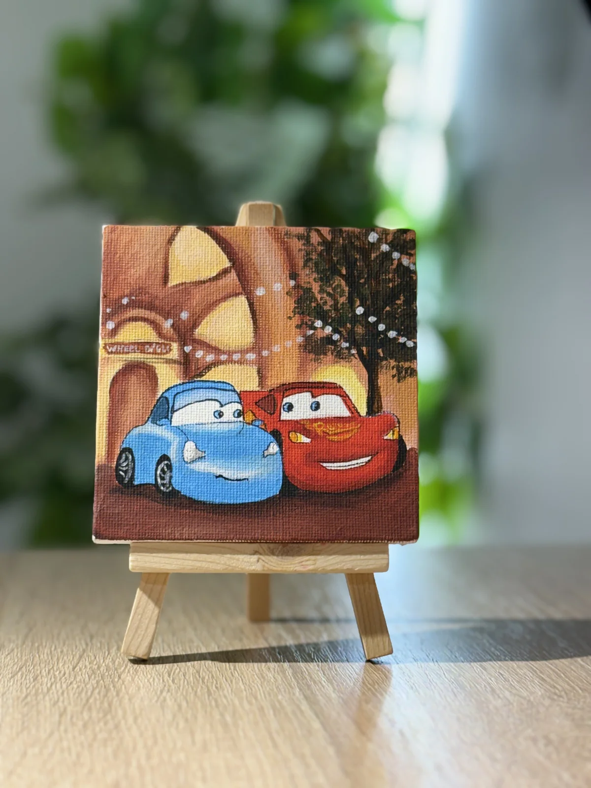 Mini tablo Cars 10x10 sm