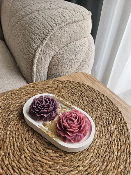 🥀Qızılgül formalı şam 2