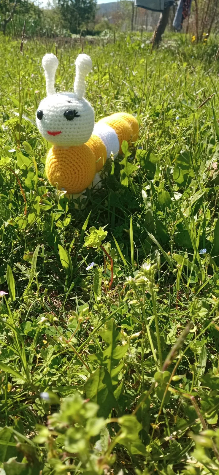 Amigurumi tırtıl
