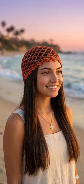 Əl işi meş papaq 2