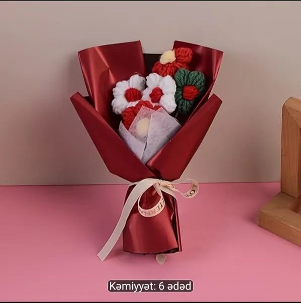 Çox şirin mini buketlər 6 ədəd 4