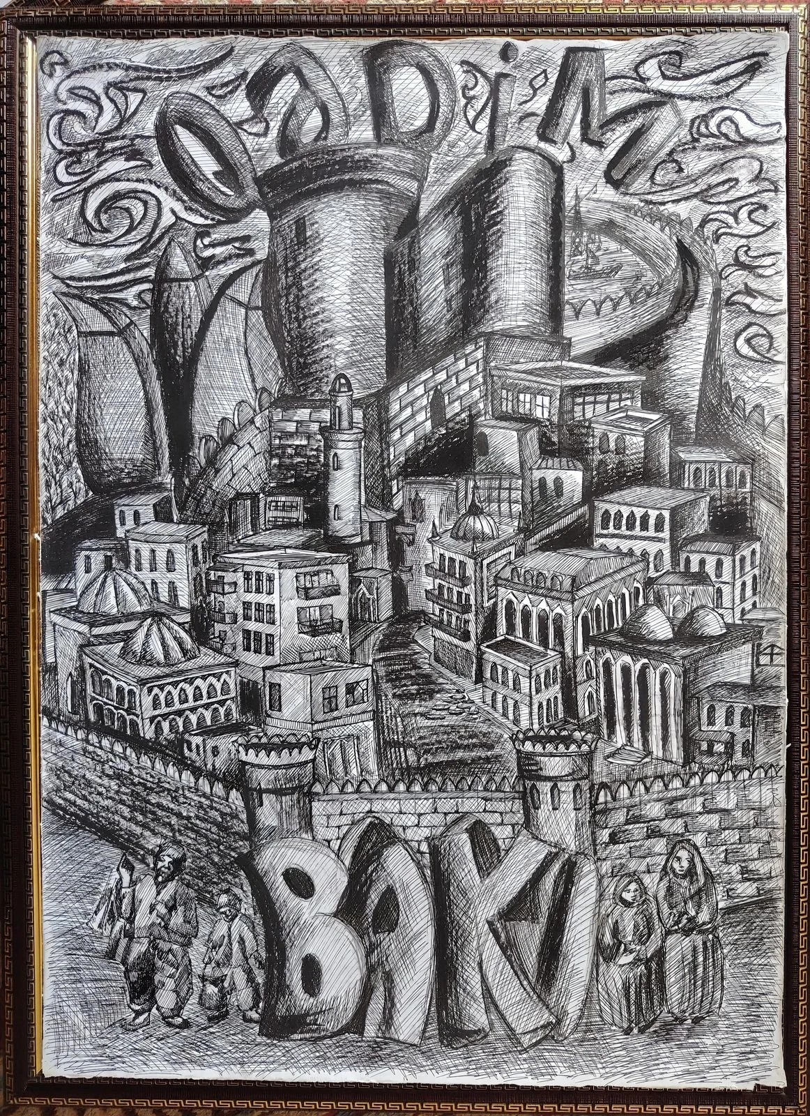 Qədim Bakı görüntüsü