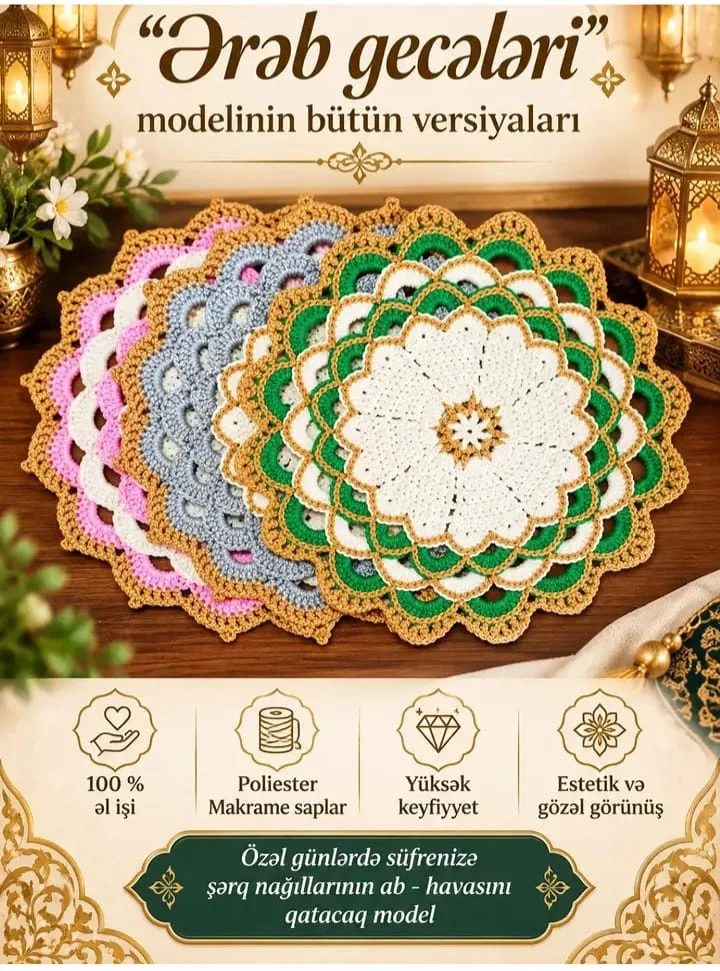 əl işi boşqab altlığı