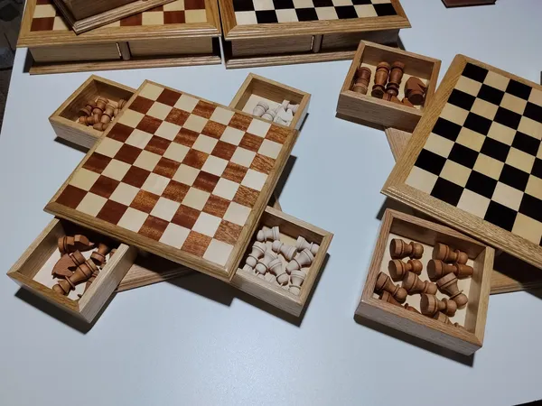 Taxta şahmat əl işi  2