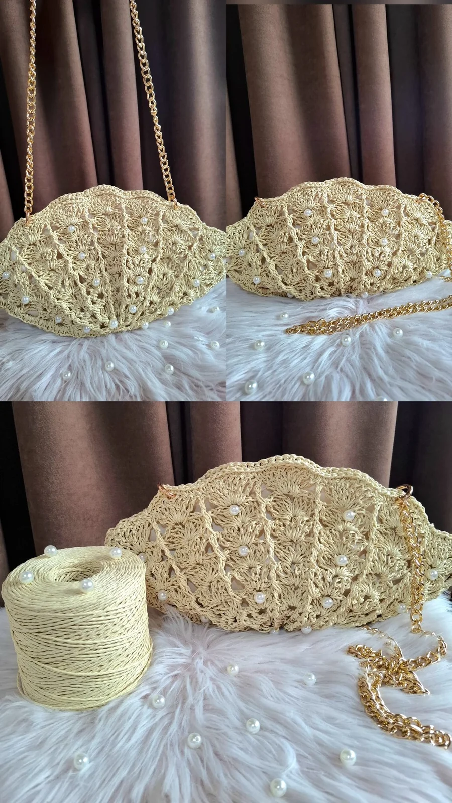 Dəniz inci çanta🧶