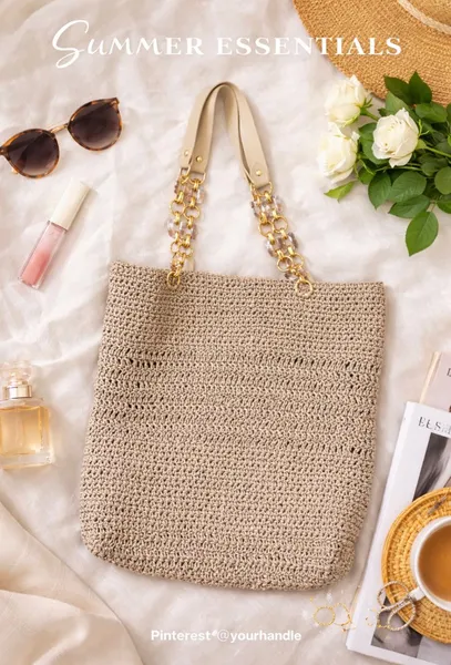Handmade paper yarn bag 4