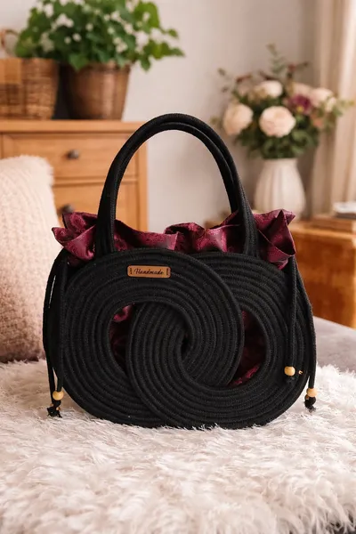  Çox gözel əl işi çantam,👜😊  3