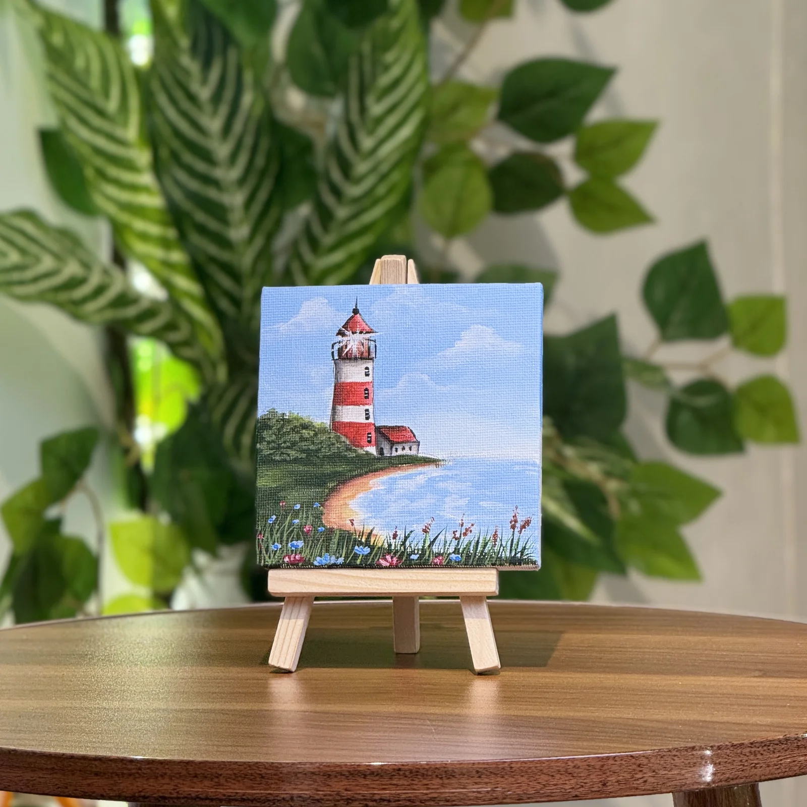 Mini painting Sea Lighthouse