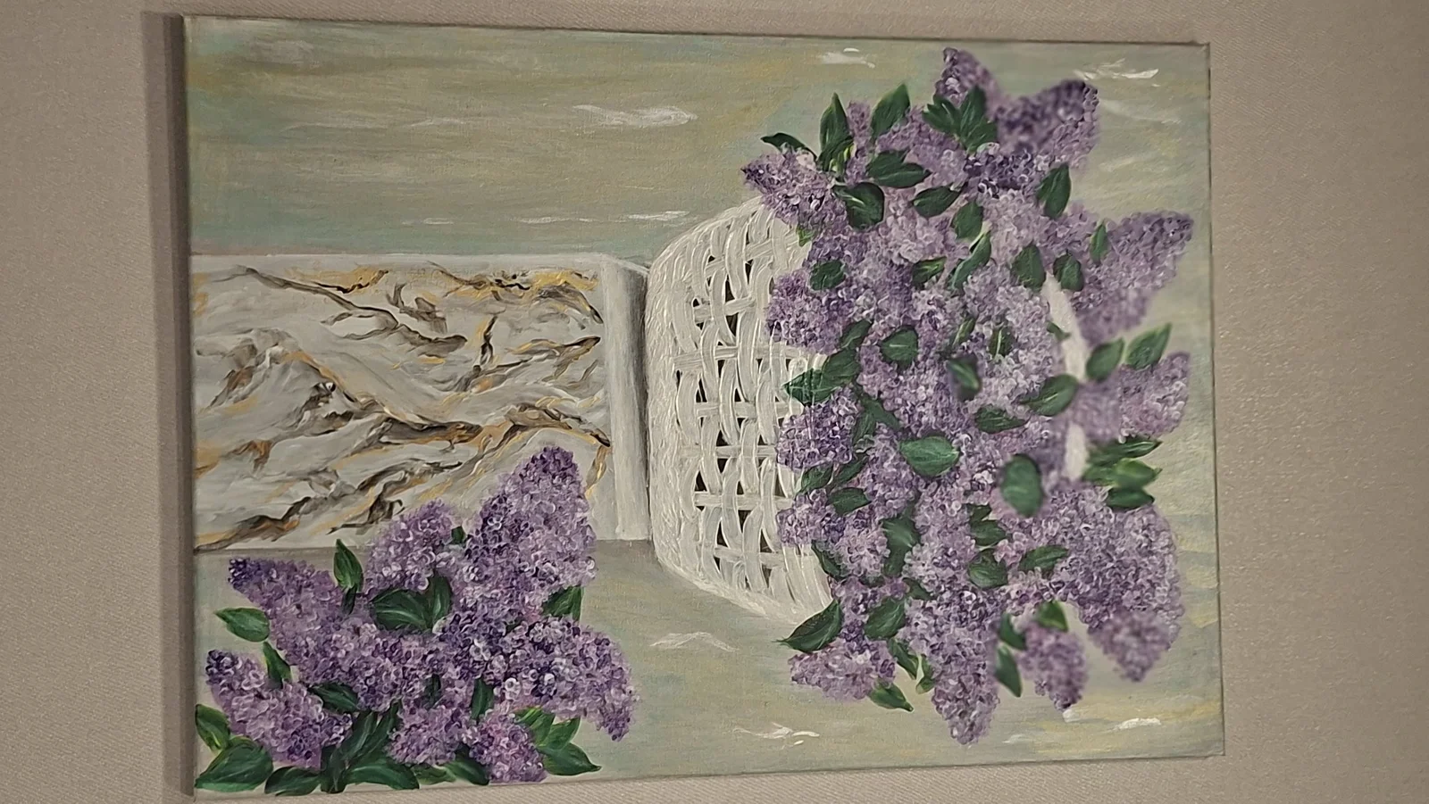 Əl ilə çəkilmiş kətan tablo