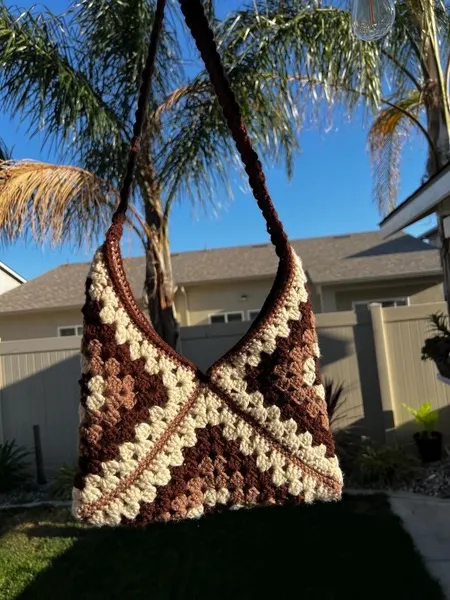 Əl işi Granny Square Çantalar 4
