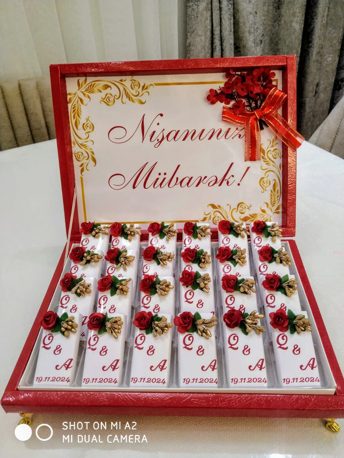 Nişan ucun sokolad Xoncasi