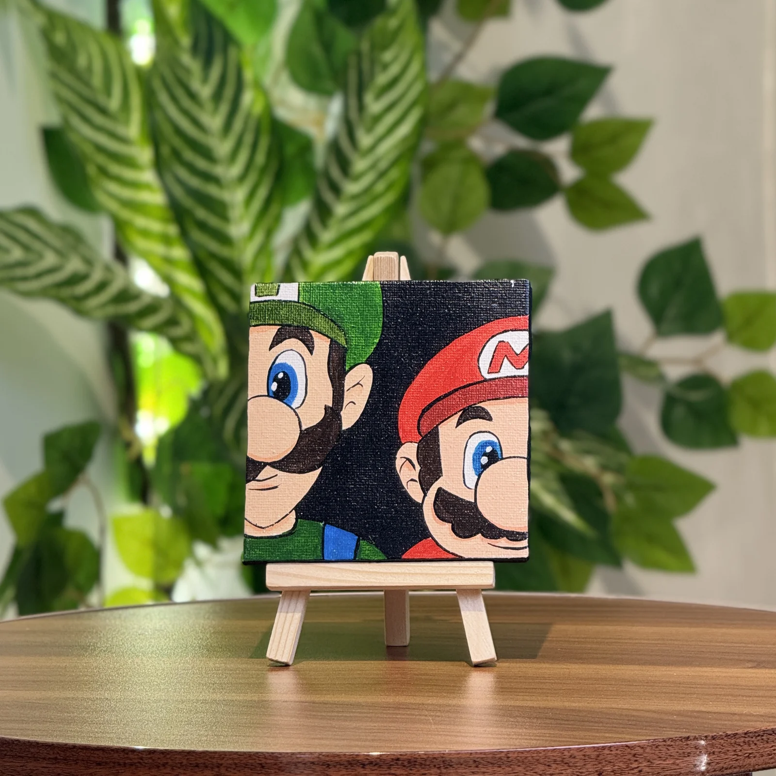 Mini painting Mario 10x10 cm