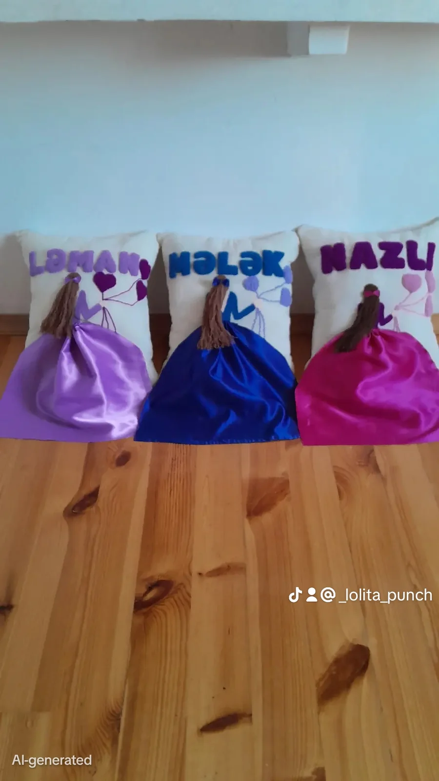 Əl işi toxuma ilə hazırlanmış