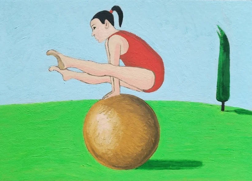 "Qız kürə üzərində"