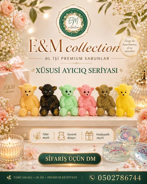 Rəngli Balaca Ayı sabunlar 2