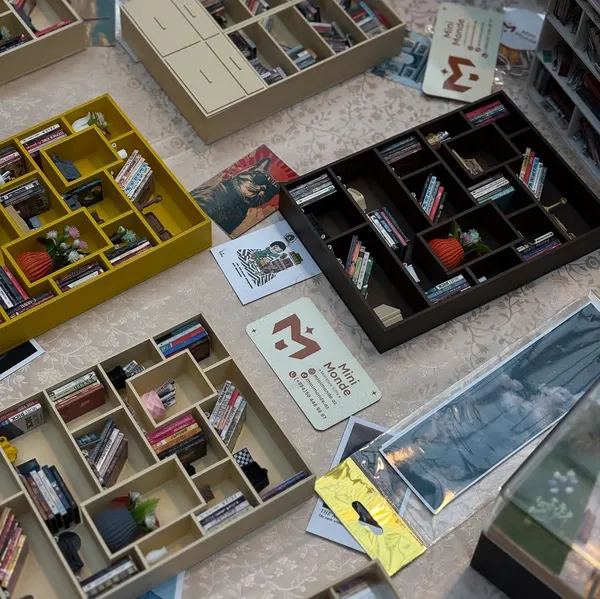 Əl işi miniatür kitab rəfi 1