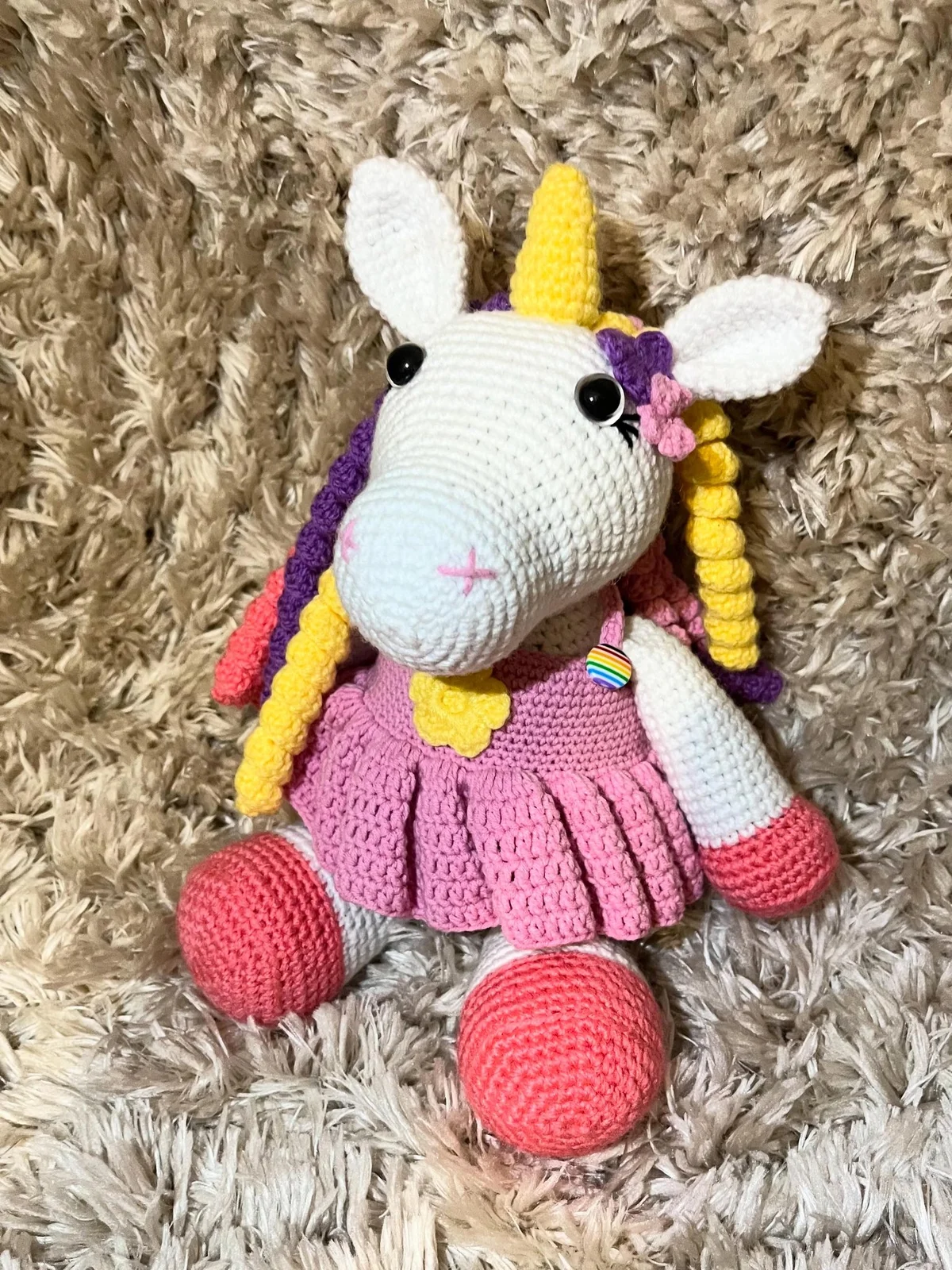 Əl işi toxunma unicorn