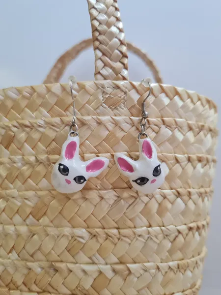 Əl işi dovşan sırğalar 🐇 2