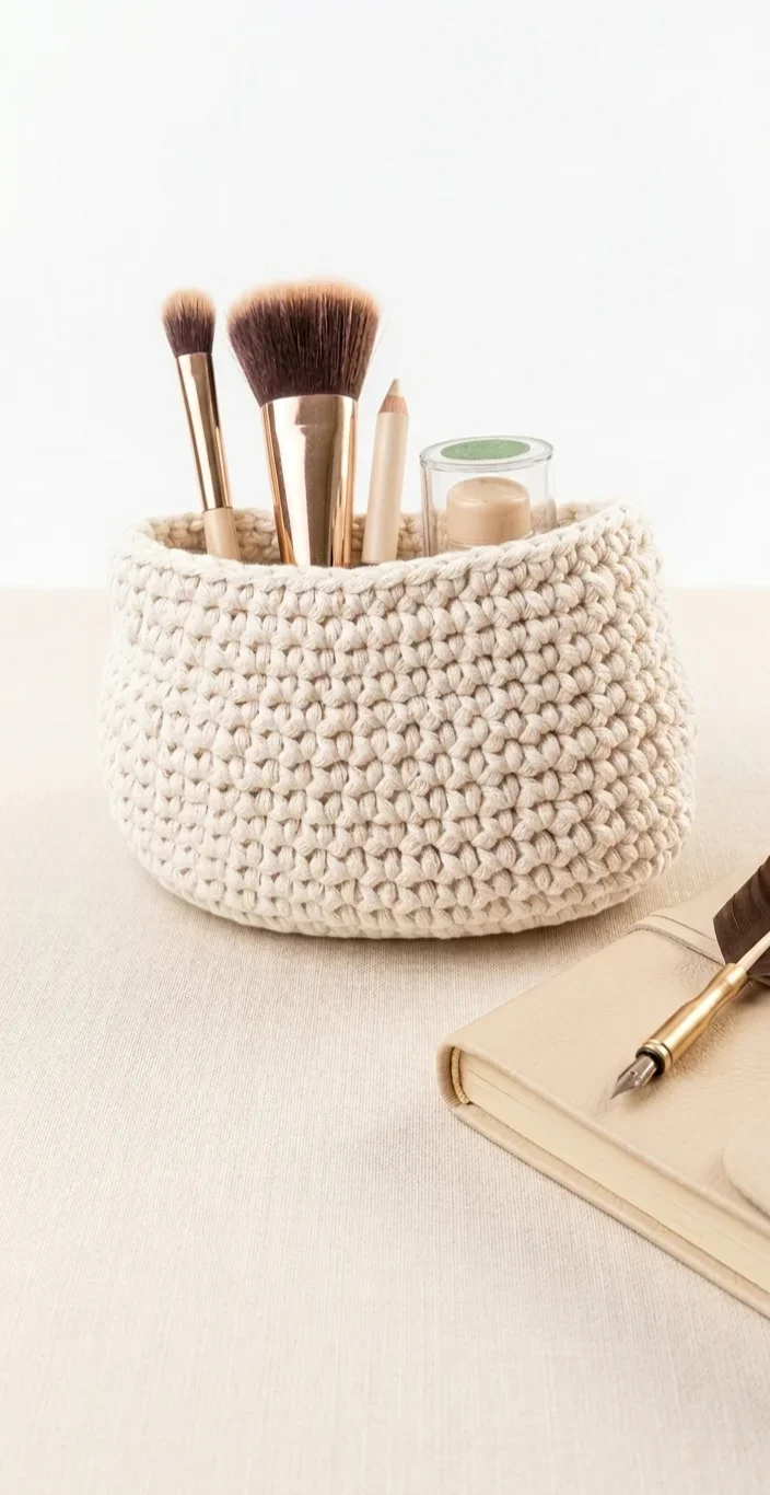 🤍 Əl işi mini organizer səbət
