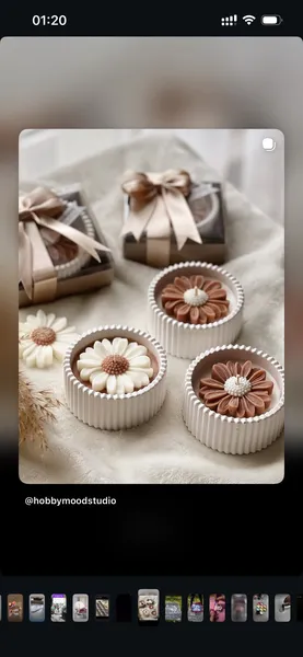Əl işi ətirli şam 🌸 3
