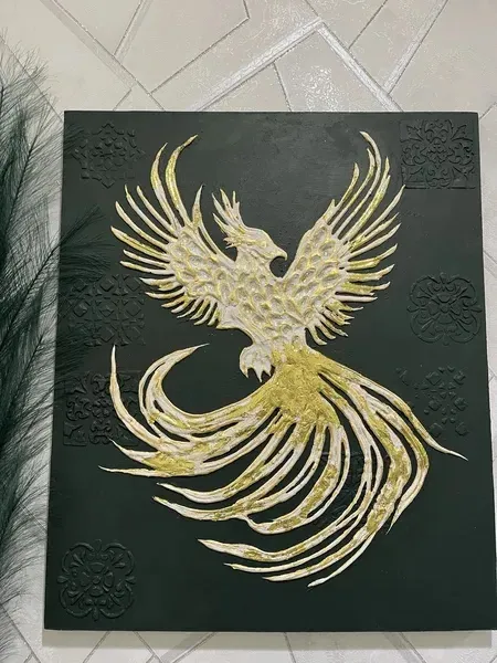 Taxta üzərində tekstur tablo 2