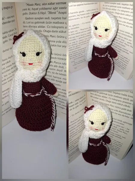 Amigurami hicablı kukla