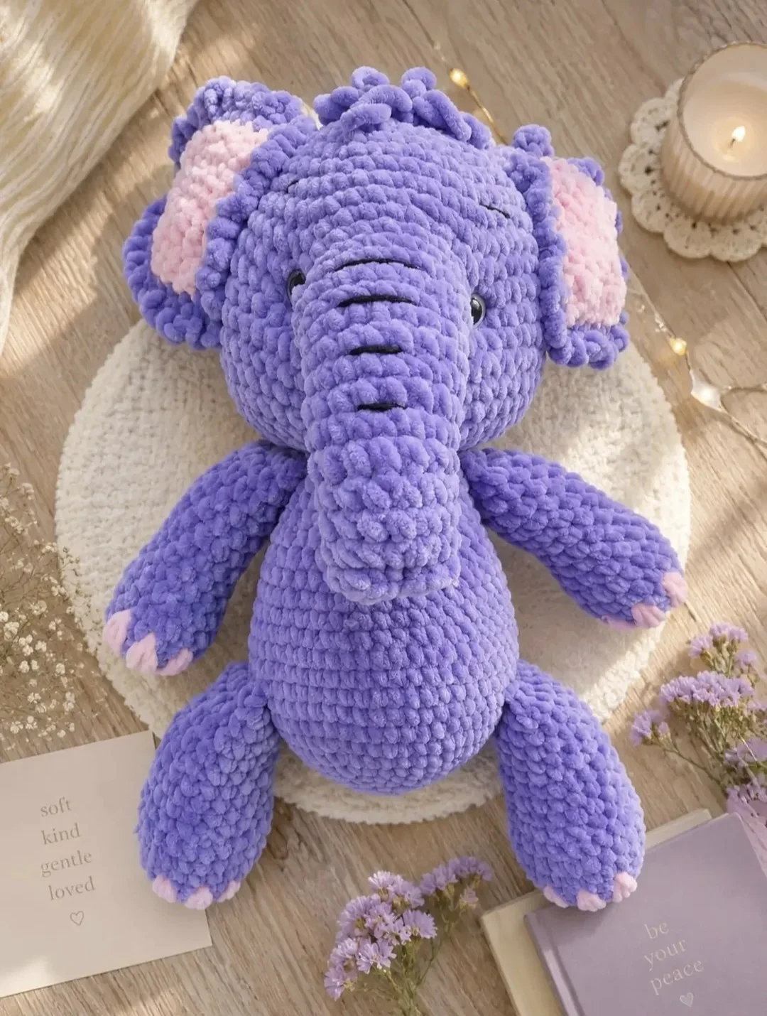 Əl işi amigurumi fil 💜