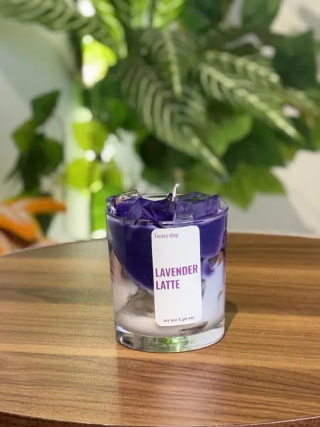 Lavender İced latte şam