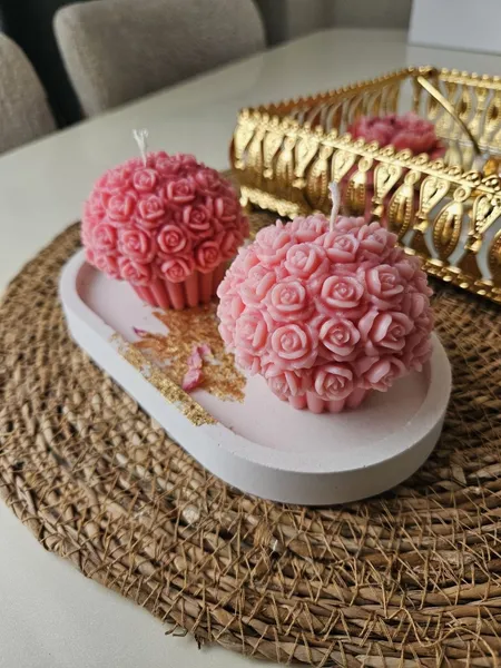 💐Səbətdə gül şamı 3
