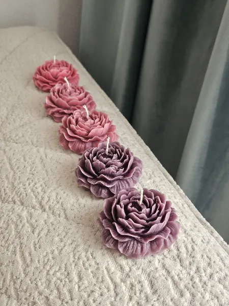 🥀Qızılgül formalı şam 3