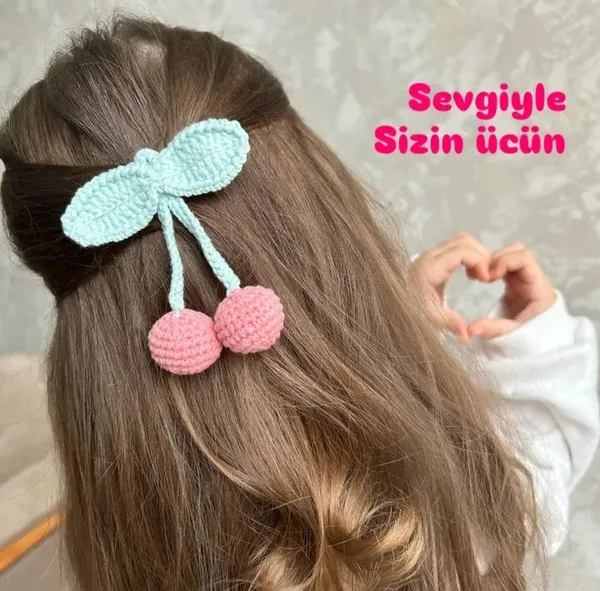 Əl ila toxunmuş saç aksesuari 1