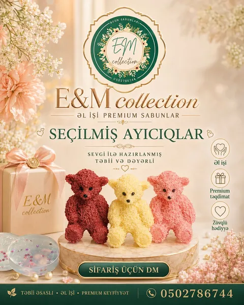 Rəngli Balaca Ayı sabunlar