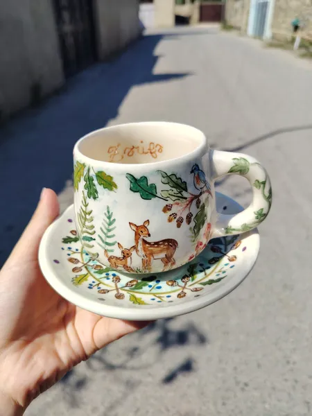 Keramik fincan dəsti  1