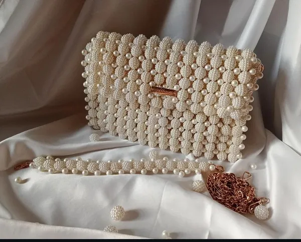İnci və Moruq Muncuqlu çanta 2