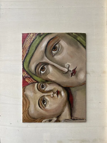 Yağlı boya ilə “Məryəm ana”