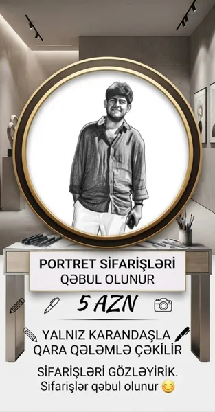 portret rəsm 1