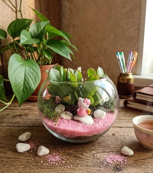 Təbii bitki terrariumu 2