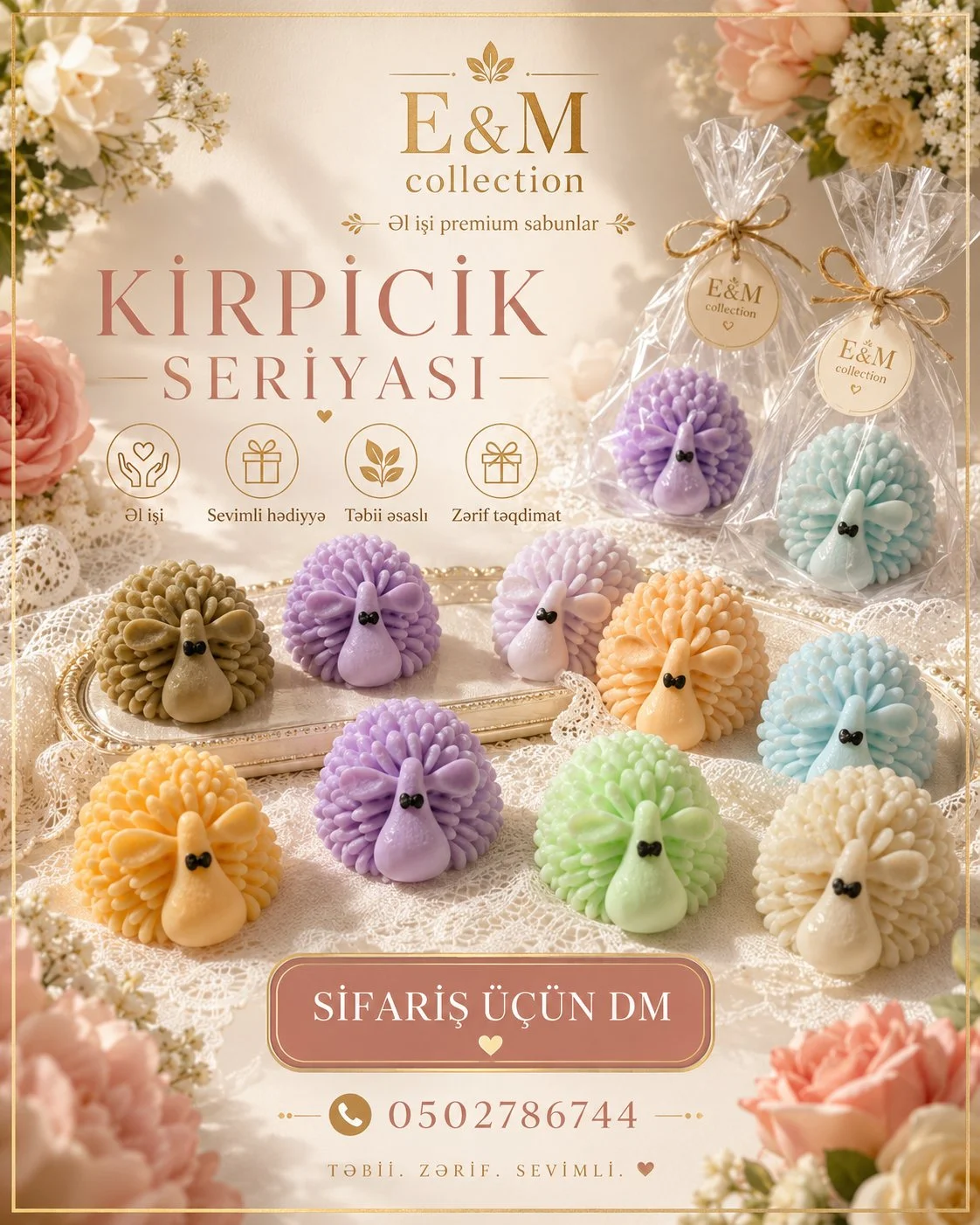 Şirin Kirpi sabunları