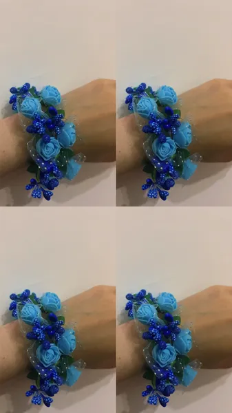 Əl işi çiçəkli qolbağ