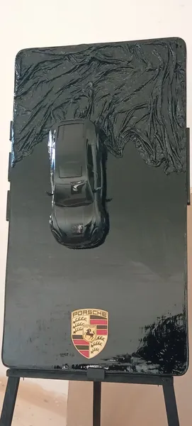 3D Porşe avtomobil panno 2