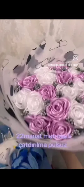 Lentlə düzəlmiş solmayan güllə