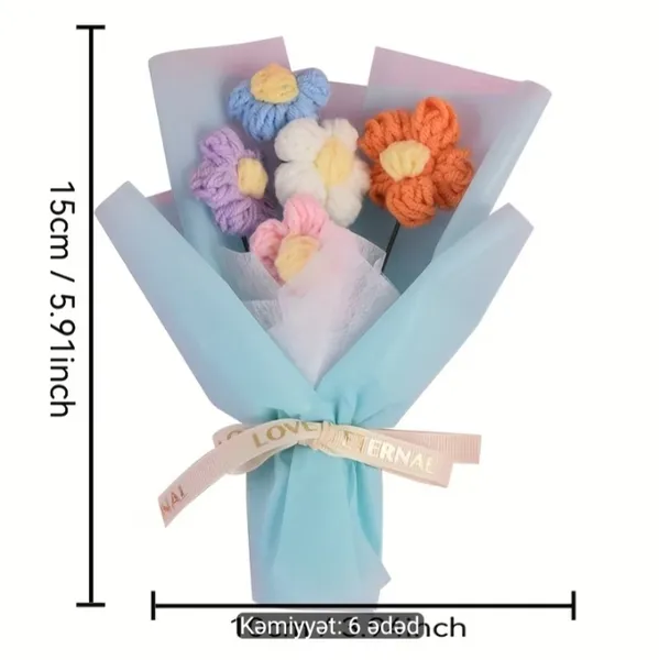 Çox şirin mini buketlər 6 ədəd 5