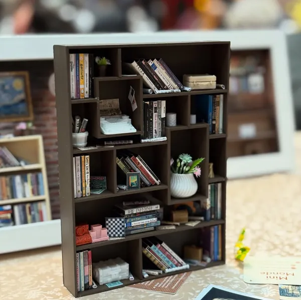 Əl işi miniatür kitab rəfi 3
