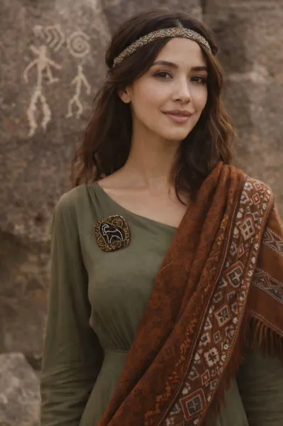 Qobustan temalı broşlar 5