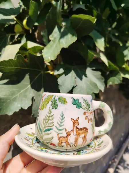 Keramik fincan dəsti  2