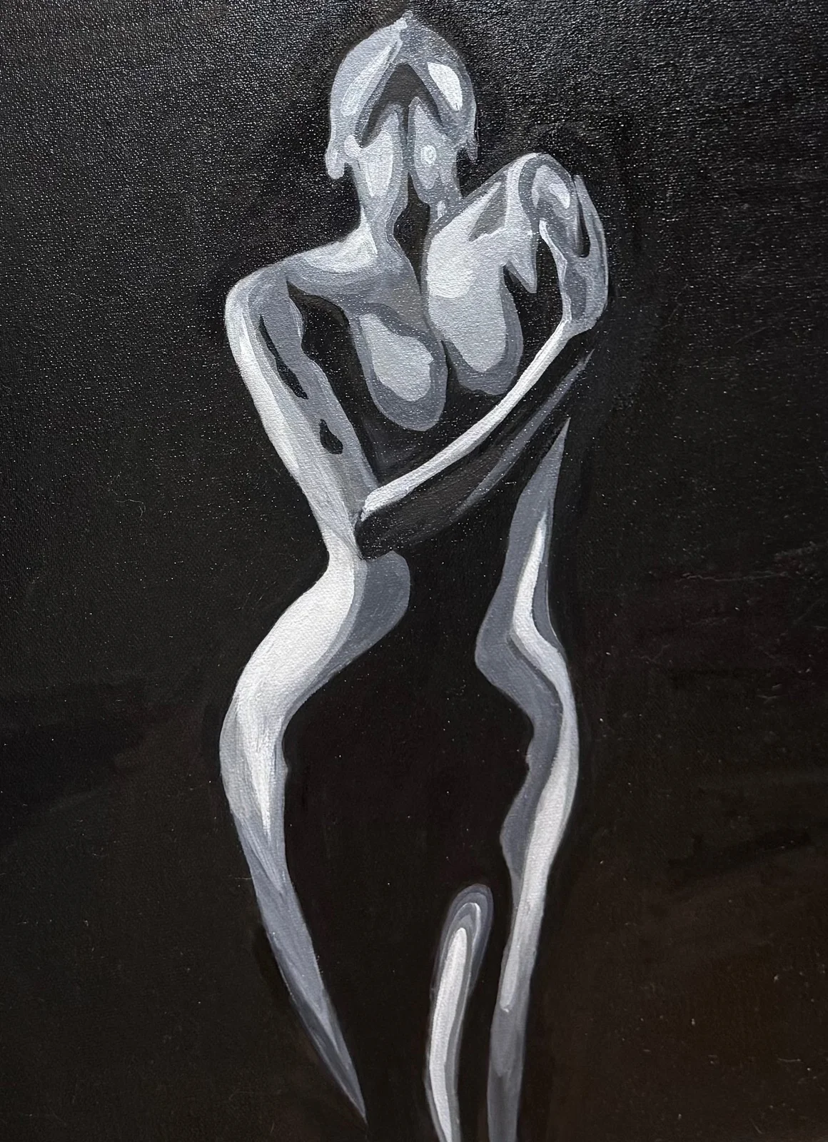 "Shadow of Fellings" kətan y/b