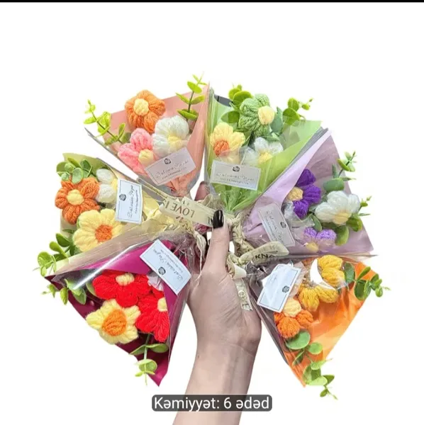 Mini gül buketləri 6 ədəd 3