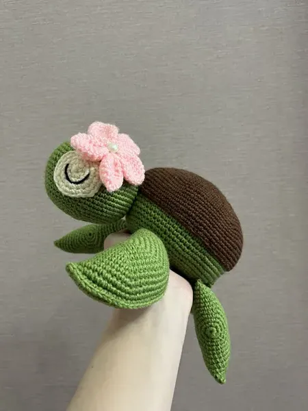 Əl işi amigurumi tısbağa