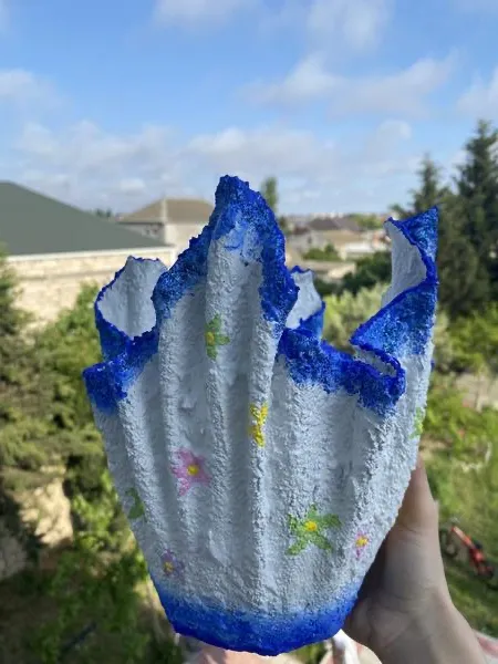 Dekorativ əl işi dibçək 2