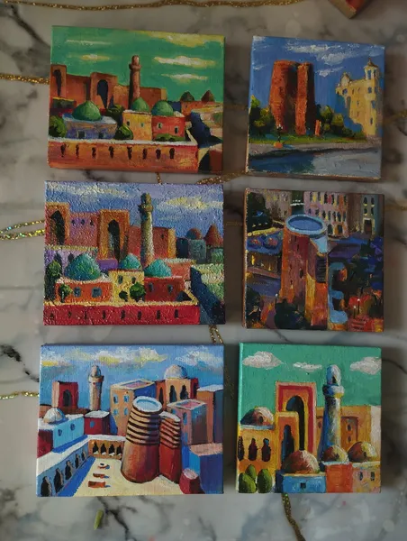 akrilik boya 8x8 sm